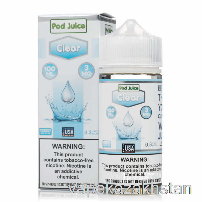 Vape Smoke Clear - Pod Juice - 100mL 12mg